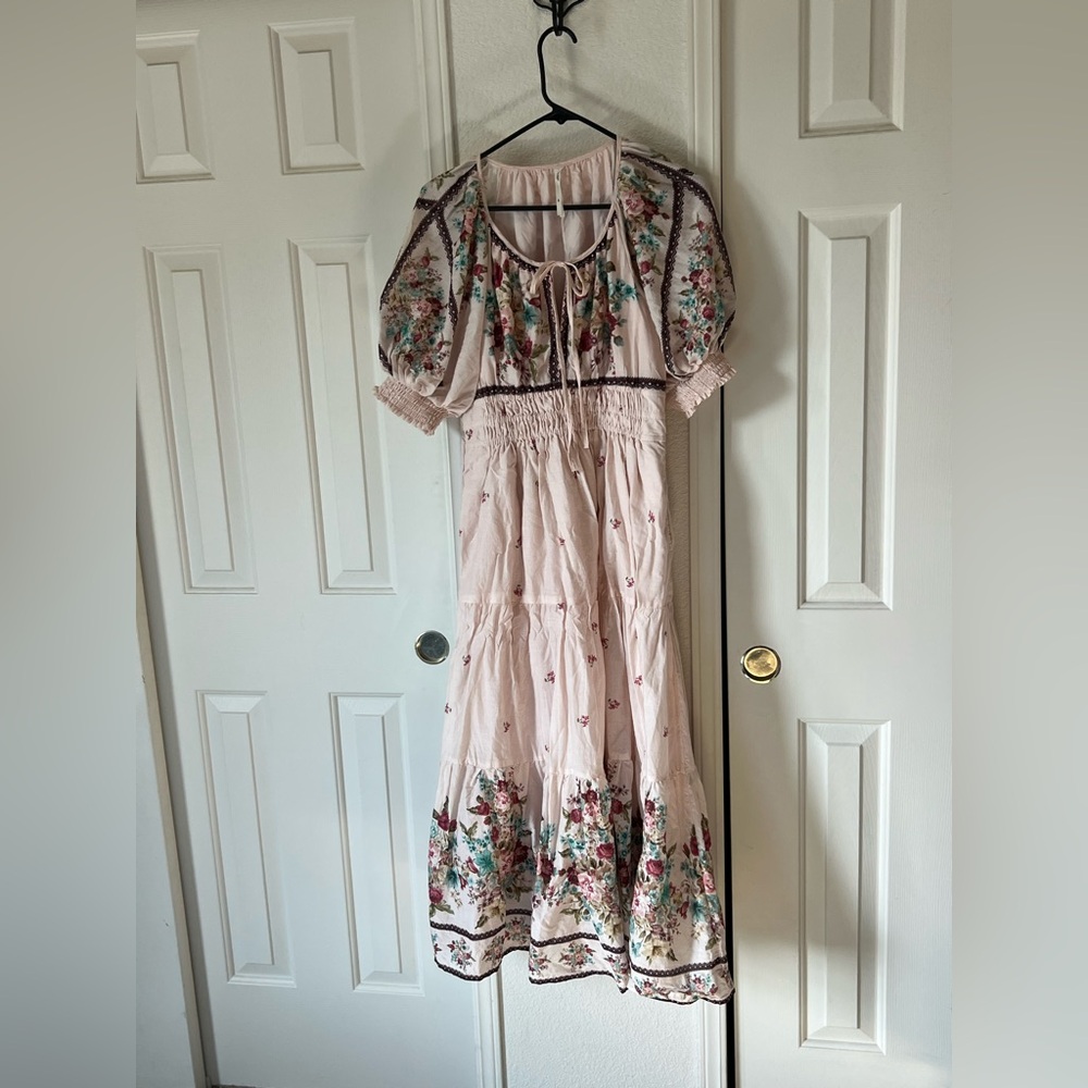 Anthropologie Floral Maxi Dress